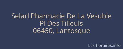 Selarl Pharmacie De La Vesubie