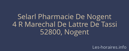 Selarl Pharmacie De Nogent