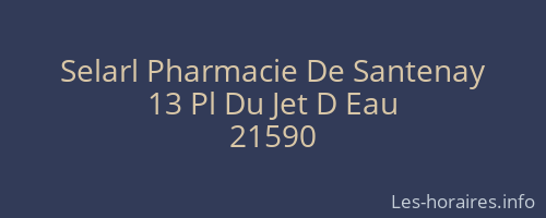 Selarl Pharmacie De Santenay