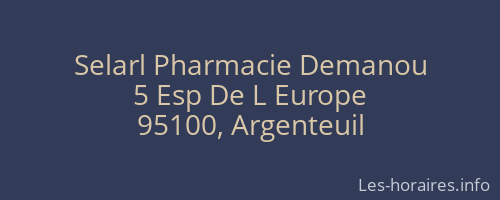 Selarl Pharmacie Demanou