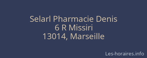 Selarl Pharmacie Denis