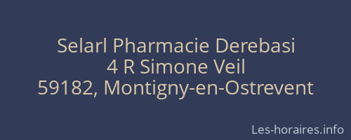 Selarl Pharmacie Derebasi