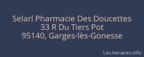 Selarl Pharmacie Des Doucettes
