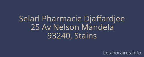 Selarl Pharmacie Djaffardjee