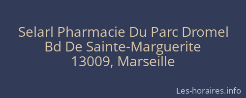 Selarl Pharmacie Du Parc Dromel