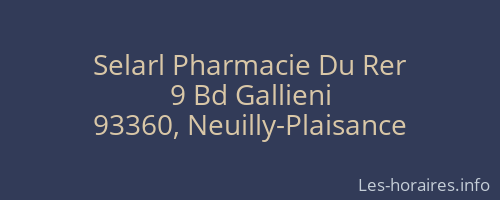 Selarl Pharmacie Du Rer