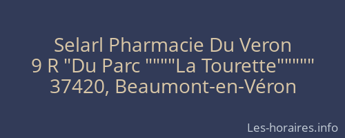 Selarl Pharmacie Du Veron