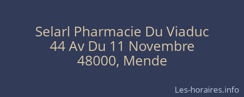 Selarl Pharmacie Du Viaduc