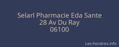 Selarl Pharmacie Eda Sante