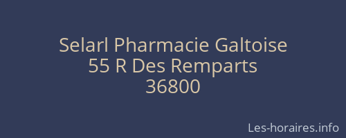 Selarl Pharmacie Galtoise