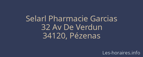 Selarl Pharmacie Garcias