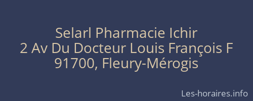 Selarl Pharmacie Ichir