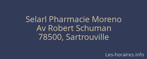 Selarl Pharmacie Moreno