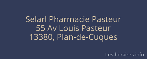 Selarl Pharmacie Pasteur