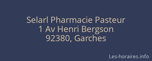 Selarl Pharmacie Pasteur
