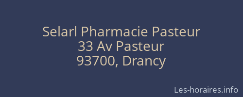 Selarl Pharmacie Pasteur