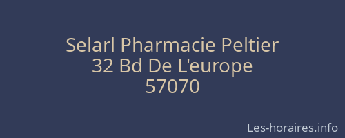 Selarl Pharmacie Peltier