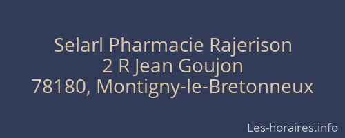 Selarl Pharmacie Rajerison