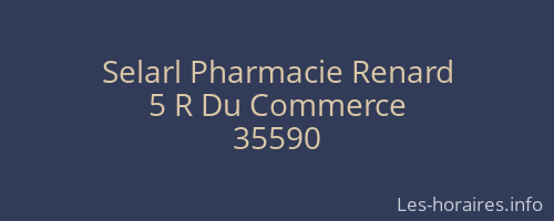 Selarl Pharmacie Renard