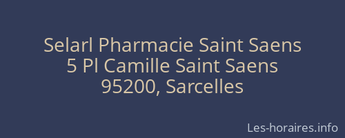 Selarl Pharmacie Saint Saens