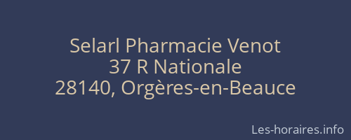 Selarl Pharmacie Venot