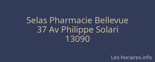 Selas Pharmacie Bellevue