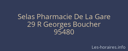 Selas Pharmacie De La Gare