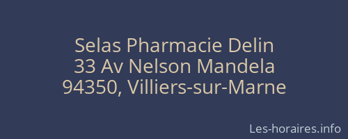Selas Pharmacie Delin