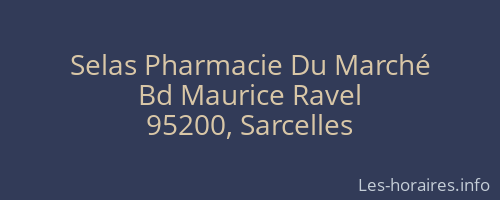 Selas Pharmacie Du Marché