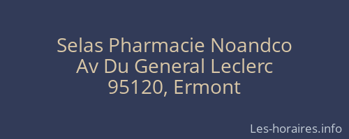 Selas Pharmacie Noandco