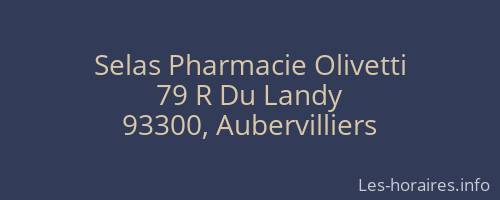 Selas Pharmacie Olivetti