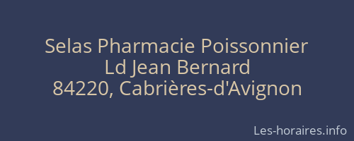 Selas Pharmacie Poissonnier