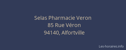 Selas Pharmacie Veron