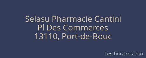 Selasu Pharmacie Cantini