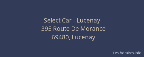 Select Car - Lucenay