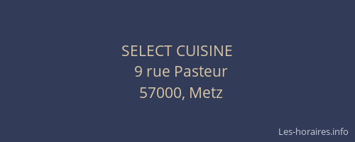 SELECT CUISINE