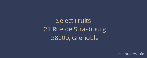Select Fruits
