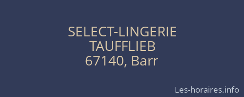 SELECT-LINGERIE