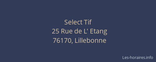 Select Tif