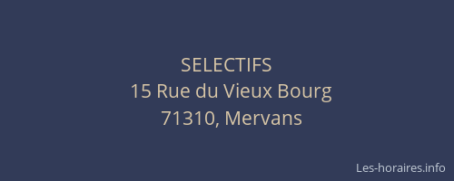 SELECTIFS