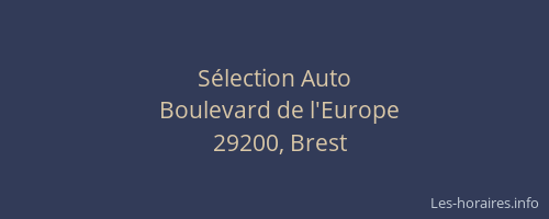 Sélection Auto