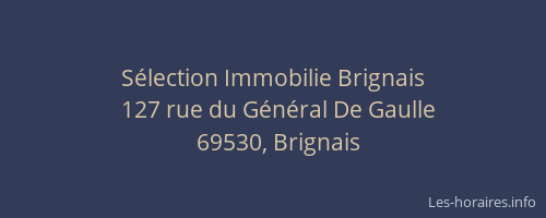 Sélection Immobilie Brignais