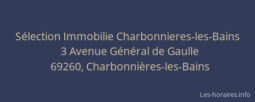Sélection Immobilie Charbonnieres-les-Bains