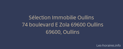 Sélection Immobilie Oullins
