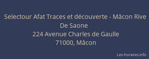 Selectour Afat Traces et découverte - Mâcon Rive De Saone