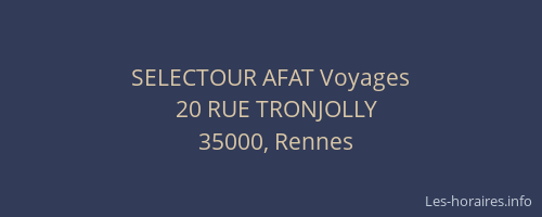 SELECTOUR AFAT Voyages