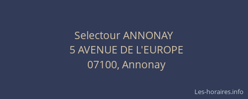 Selectour ANNONAY