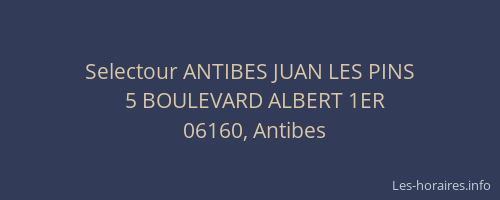 Selectour ANTIBES JUAN LES PINS