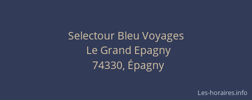 Selectour Bleu Voyages