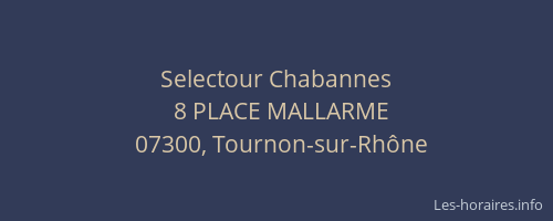 Selectour Chabannes
